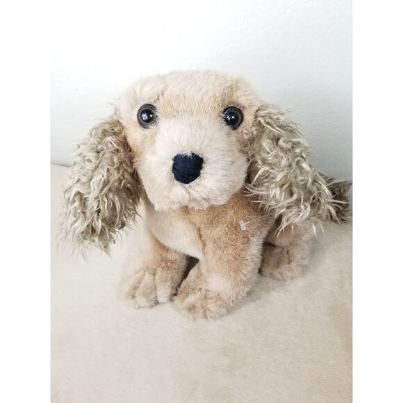 Cocker Spaniel Dog 1968 Stuffed Animal 11" America Wego Plush Animal Korea Vtg - Picture 3 of 13